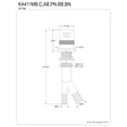 thumbnail image 2 of Kingston Brass KA411AB Trimscape Dishwasher Air Gap, Antique Brass, 2 of 4