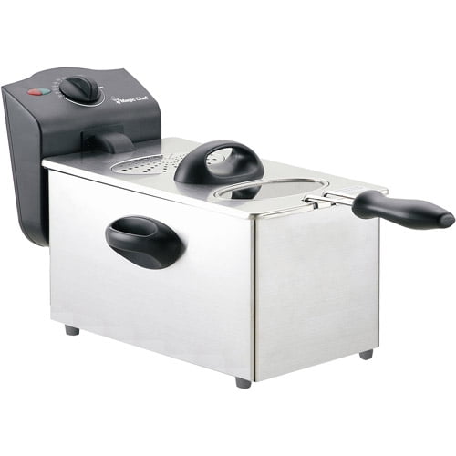 Magic Chef 15 Cup Deep Fryer with Removable Inner Pot and Adjustable