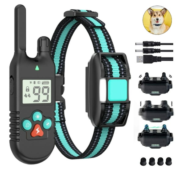 APPIE Dog Training Collar - IP67 Waterproof Rechargeable Shock Collars for Small Medium Large Dogs with 3280 ft Remote Range, Adjustable Beep, Vibration, Shock, Light Modes & Safe Lock, 1 Receiver