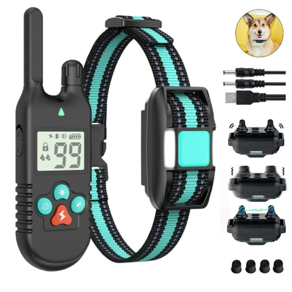 APPIE Dog Training Collar - IP67 Colliers de Choc Rechargeables Étanches pour Petits Chiens de Taille Moyenne avec Portée à Distance de 3280 Pieds, Bip Réglable, Vibration, Choc, Modes Lumineux et Verrouillage Sûr, 1 Récepteur