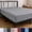 Gray, variant on Carlikeit Twin Waterproof Mattress Protector Fitted Sheet, Fitted Sheet Only, 11.8 Inch Deep Pocket, Bed Cover with 360 Degree Elastic Skirt, Machine Washable