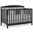 thumbnail image 4 of Nursery Bundle, Dream On Me Odelle 5 in 1 Crib in Matte Black and Crib & Toddler Mattress Bundle, 4 of 11