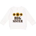 thumbnail image 2 of Inktastic Big Sister Announcement Sunflowers Toddler Sweatshirt, 2 of 4