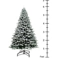 68FT Snow Flocked Christmas Tree, Artificial Xmas Tree