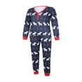 thumbnail image 4 of Ensemble de Pyjamas de Noël pour la Famille, Imprimé Cartoon Elk, Haut à Manches Longues à Col Ras du Cou + Pantalon Long Élastique, 4 of 8