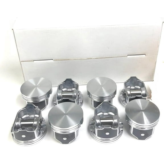 Set of (8) Pistons compatible with 2002-08 GM Chevrolet 6.0L LQ9 LS2 LS Corvette Escalade GTO. Click size needed before adding to Cart! ( .030 over 4.030 Bore dia.)