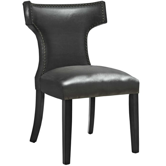 Modway Curve Dining Chair in Black
