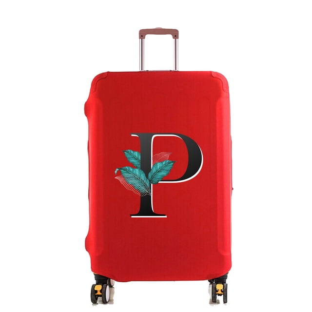Luggage Cover Protector Elastic Dustroof Fashion Suitcase Dust Cover Fit 18-28 Inch Trolley Baggage 26 Leaf Letter Pattern 8leaf P L