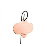 bosmere wren h438 21-inch stainless steel stake with copper re-usable plant tag, 6-pack