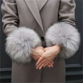 thumbnail image 1 of Jusqu'à 10$ Bas Gris Faux Bracelet Manchette en Peluche Chaude, 1 of 3