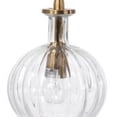 thumbnail image 3 of Jamie Young Co Sophia Carafe Modern Metal Pendant in Clear/Brass, 3 of 6