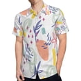 thumbnail image 4 of High Quality Hawaiian Shirts for Men Short Sleeve Aloha Beach Shirt Floral Summer Casual Button Down Shirts Blouses BYSGNK, 4 of 7