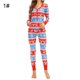 thumbnail image 3 of Conjuntos de pijamas de Navidad para mujer, conjuntos de pantalones superiores, longitud completa, manga Regular, cuello en V, conjuntos suaves con estampado en caliente, ropa de dormir, 3 of 4
