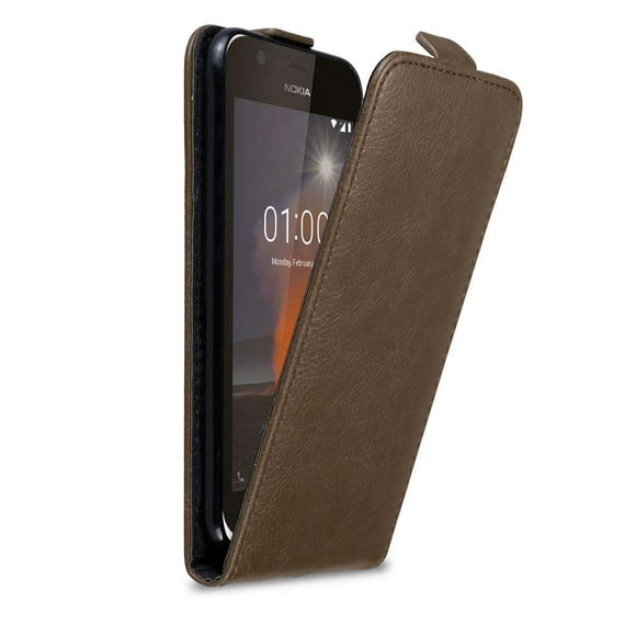 Cadorabo Étui à Rabat pour Nokia 1 2017 Cover Book Wallet Screen Protection PU Cuir Magnétique Etui