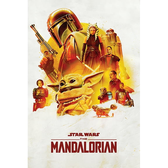 Star Wars: The Mandalorian - TV Poster (Action / Character Montage) (24" x 36")