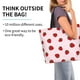 thumbnail image 2 of Balery Strawberry Bolsa Tote Estilo Estético con Cremalleras, Bolsa de Hombro, Bolsa de Compras Grande y Plegable, 2 of 8