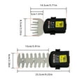thumbnail image 5 of AQSQ Cordless Grass Shear with Non-Slip Handle Rechargeable Powerful Motor Grass Cutter 2-in-1 Handheld Electric Grass Trimmer Hedge Shear, 5 of 7
