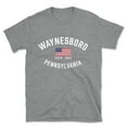 thumbnail image 1 of Waynesboro Pennsylvania Patriot Men's Cotton T-Shirt, 1 of 1