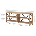 thumbnail image 6 of Evelyn&Zoe Sawyer Rectangular TV Stand for TV's up to 70" in White Oak, 6 of 9
