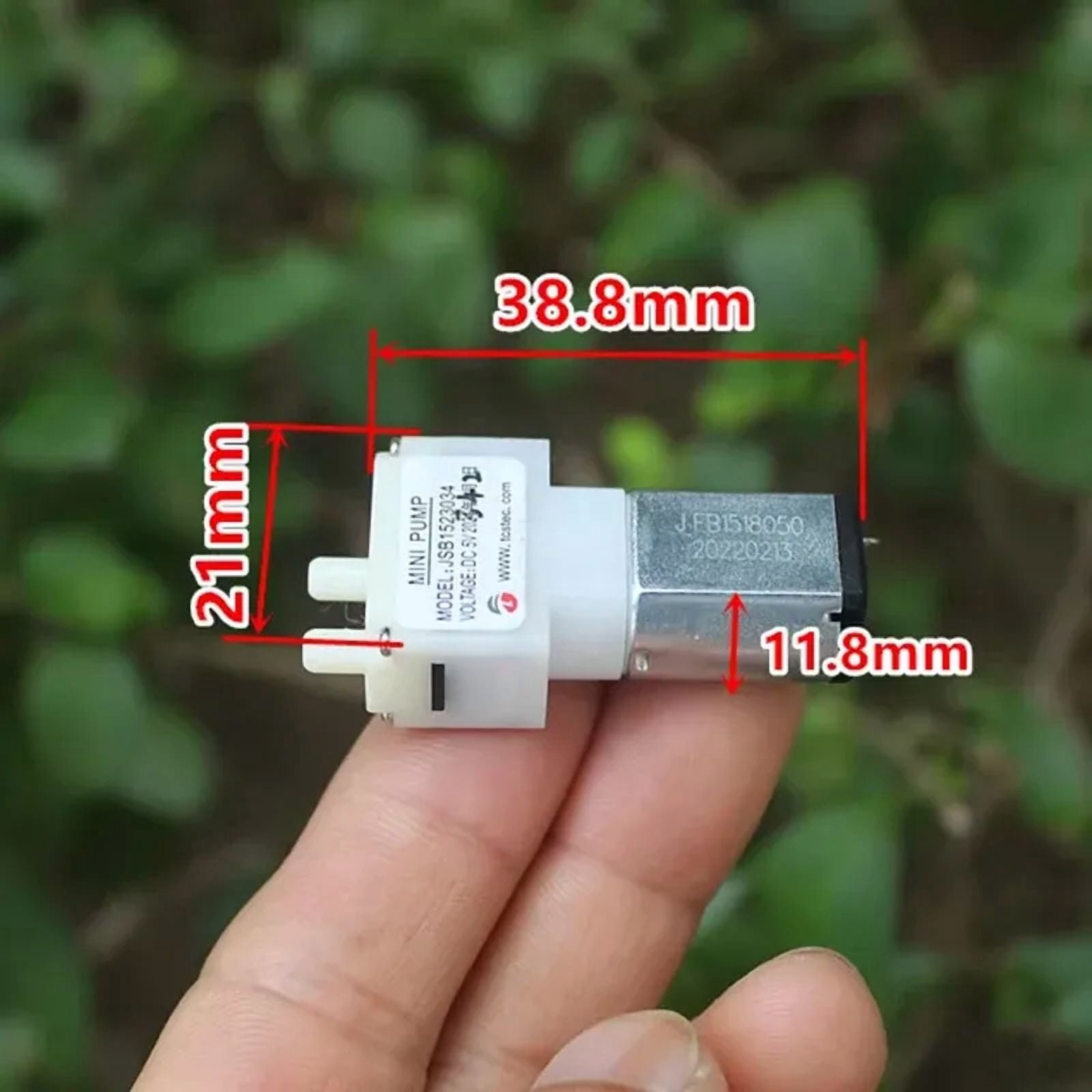 JSB1523034 DC 5V 6V Mini 030 Motor Diaphragm Air Pump Vacuum Pump Negative Pressure Suction Pump