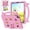 Pink, variant on Dteck Kids Case for iPad Pro 13" M5 M4/Air 13" 2026 2025 2024, iPad Pro 12.9 2018-2022 Cover with Pencil Holder, Shockproof Lightweight EVA Foam Handle Stand Anti-Slip Grip Rugged Cover, Lightpurple