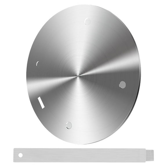 QIFULL 1Set Stainless Steel Heat Diffuser Plate for Gas Stove and Induction Cooktop with Handle
