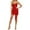 Red, variant on HXWCHs Women's Strapless Backless Spicy Style Sleeveless Ribbon Party Dress S Grey