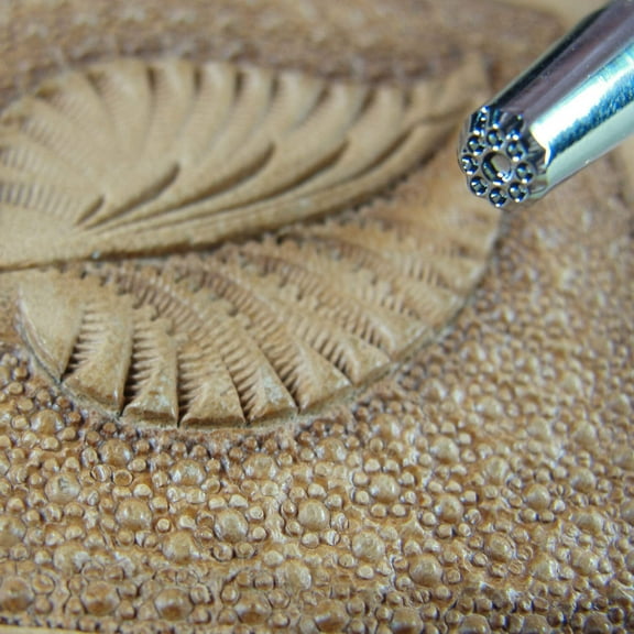 Leather Stamping Tool, Round Background Stamp, A102, Leather Stamping Tool Stamp, Craft Japan Leathercraft Tool