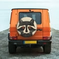 thumbnail image 6 of Naloa Retro Raccoon Graphic Print PVC Leather Spare Tire Wheel Cover Spare Tire Cover, for Car Truck SUV Camper Trailer Universal Fit(14-17in)-14 inch, 6 of 6