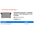 thumbnail image 2 of Turbocharger Intercooler - Compatible with 2015 - 2020 Volkswagen GTI 2.0L 4-Cylinder 2016 2017 2018 2019, 2 of 2