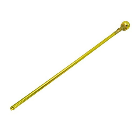 Disco Ball Cane/Walking Stick - Gold - Costume Accessory - Adult Teen