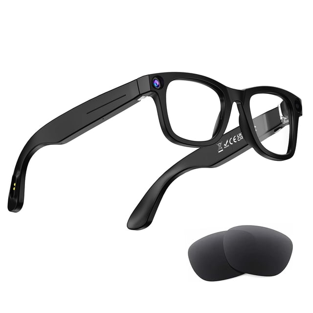 Gafas inteligentes AMZISH AI con cámara HD de 8 MP, traducción y voz