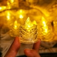 thumbnail image 7 of Isvgxsz 12 Pack LED Crystal Candle Light Table Centrepiece Flameless Candles Transparent Small Tea Wax Birthday Christmas Proposal Desktop Decoration Create Atmosphere Smokeless Candles Tea Lights, 7 of 7