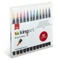 thumbnail image 2 of Kingart Real Brush Watercolor Pens, Set of 12 Unique Colors, All Ages, 2 of 9