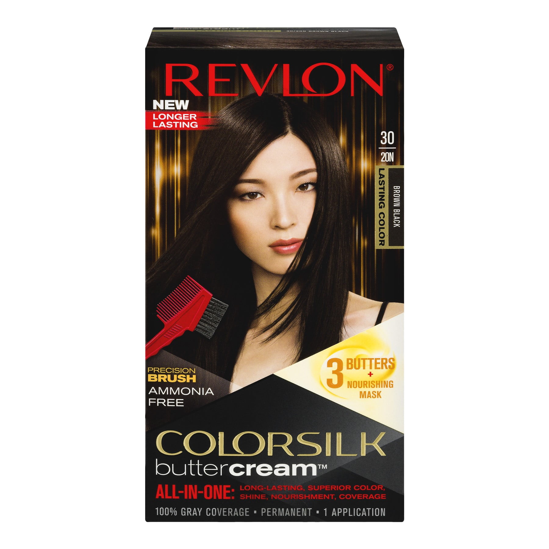 Revlon ColorSilk Buttercream™ Hair Color - Brown Black 