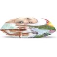 thumbnail image 3 of Watercolor Christmas Puppy Velvet Oblong Lumbar Plush Throw Pillow Cover/Shams Cushion Case 20x36in Decorative Invisible Zipper Design for Couch Sofa Pillowcase Only, 3 of 7