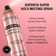 Revolution Superfix Misting Makeup Setting Spray, Ultra-Matte Finish, Long-Lasting, 5 fl oz