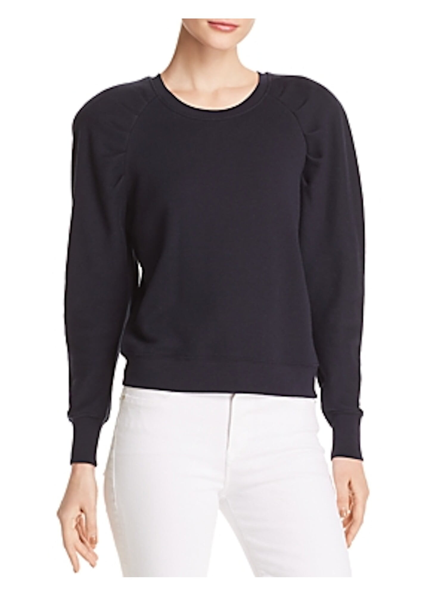 Joie - JOIE Womens Navy Shoulder Pads Long Sleeve Crew Neck Sweater Size M - Walmart.com 