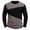 Gray, variant on Tshirts Shirts for Men Fashion Patchwork Crewneck Long Sleeve Shirt Casual Loose Fit Work Gym Shirts White S