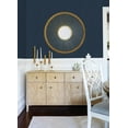 thumbnail image 2 of 3122-10212 Gump Navy Faux Grasscloth Wallpaper with Accented Raised Inks in Navy Blue Colors Farmhouse Style Prepasted Acrylic Coated Paper, 2 of 3