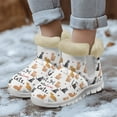 thumbnail image 3 of Psesaysky Cute Cats Print Snow Boots for Women Girls Cat Lovers Slip-on Fashion Wear-Resistant Ankle Boots Size 6-12, 3 of 7