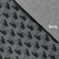 thumbnail image 3 of Simply Daisy Spooky Cats Steel Gray Halloween Chenille Area Rug, 5' Round, 3 of 5