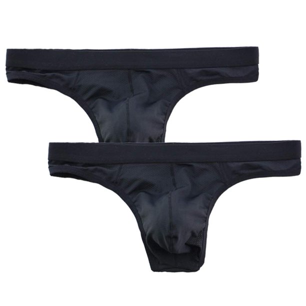 Summer Code Men's Thong Underwear Elastic Micro Mesh Bikini Briefs