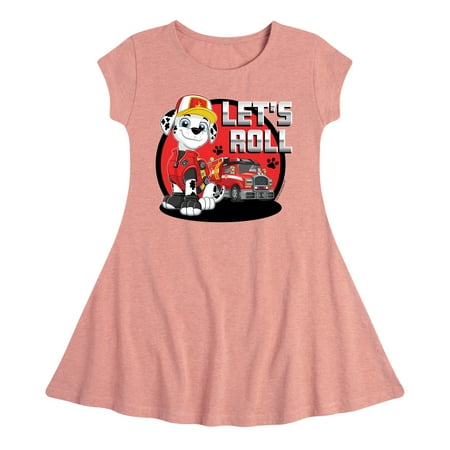 

Paw Patrol - Let s Roll Marshall - Toddler And Youth Girls Fit And Flare Dress