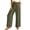 #023-Army Green, variant on Cutuoiiu Women's High Waisted Solid Color Wide Leg Pants, Drawstring Elastic Waist with Pockets, Lightweight Loose Fit Long Trousers for Everyday Wear Gift