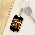 thumbnail image 6 of To My Wife  Super Mom Super Tired Stainless Steel or 18k Gold Premium Swivel Dog Tag Keychain, 6 of 16