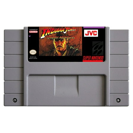 SNES Games Cartridge Indiana Jones' Greatest Adventures