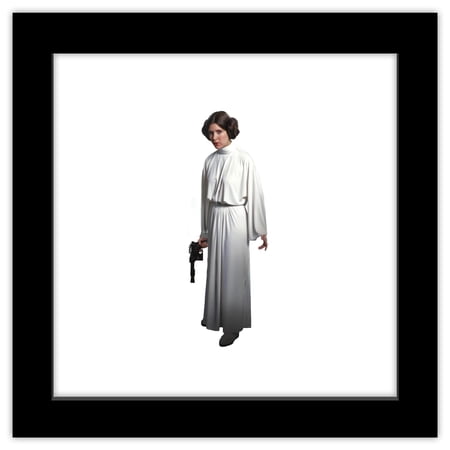 Gallery Pops Star Wars: Saga – Princess Leia Wall Art Black Framed Version 12 x 12