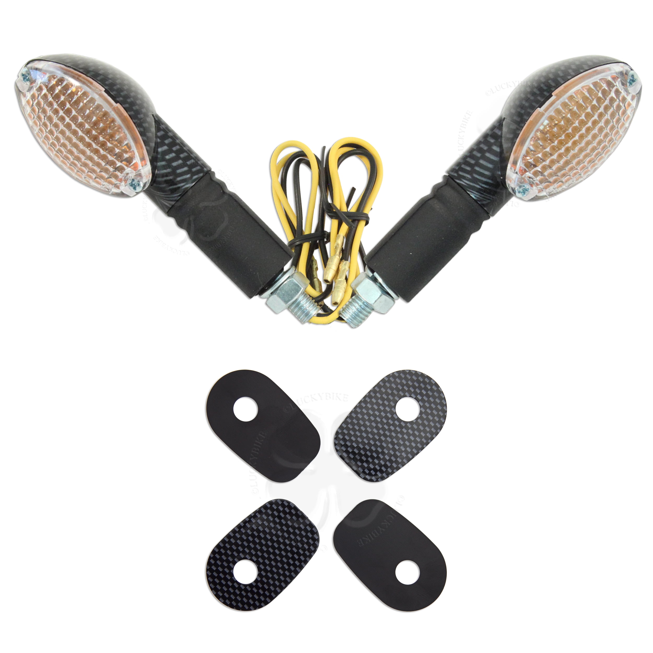 Choctaw Turn Signal & Adapter Plate Kit Kawasaki Ninja EX ZX Yamaha FZ YZF R1 R6