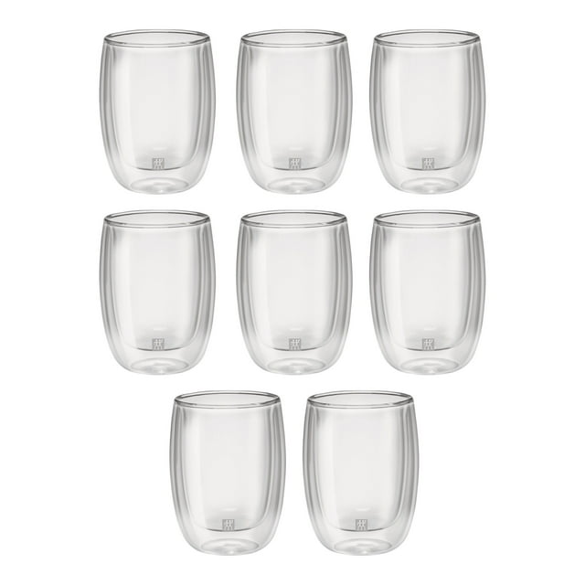 ZWILLING Sorrento 8 Piece Coffee Glass Set - Value Pack, Transparent